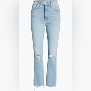 Mother - the Hustler High Waist Chewed Ankle Jeans